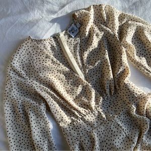 Princess Polly String of Love Romper Beige